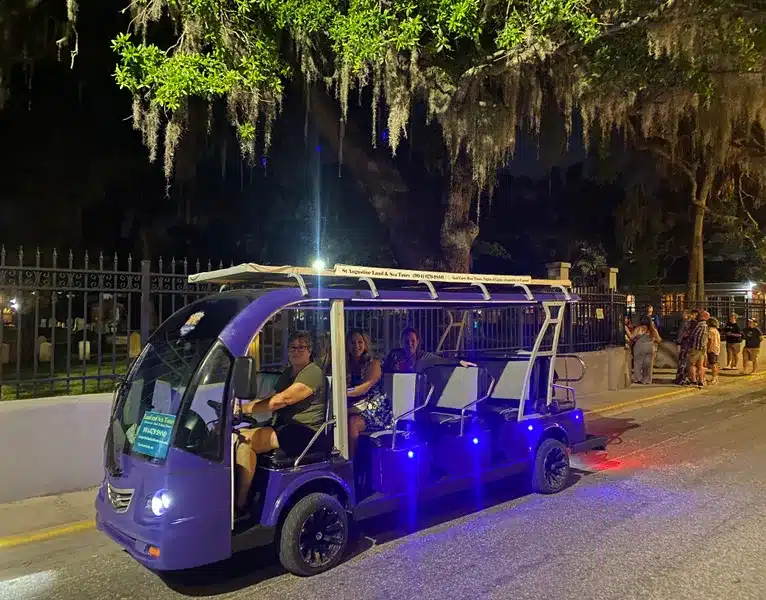 riding with ghosts st augustine golf cart tour