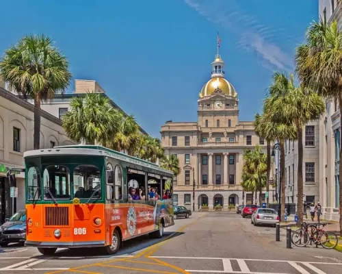 Savannah attraction - hop on hop off trolley