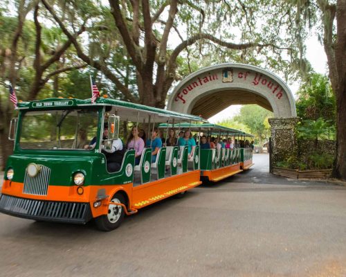 st augustine trolley - fountain of youth